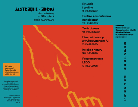 Harmonogram warsztatów Transformacja, edukacja, sztuka